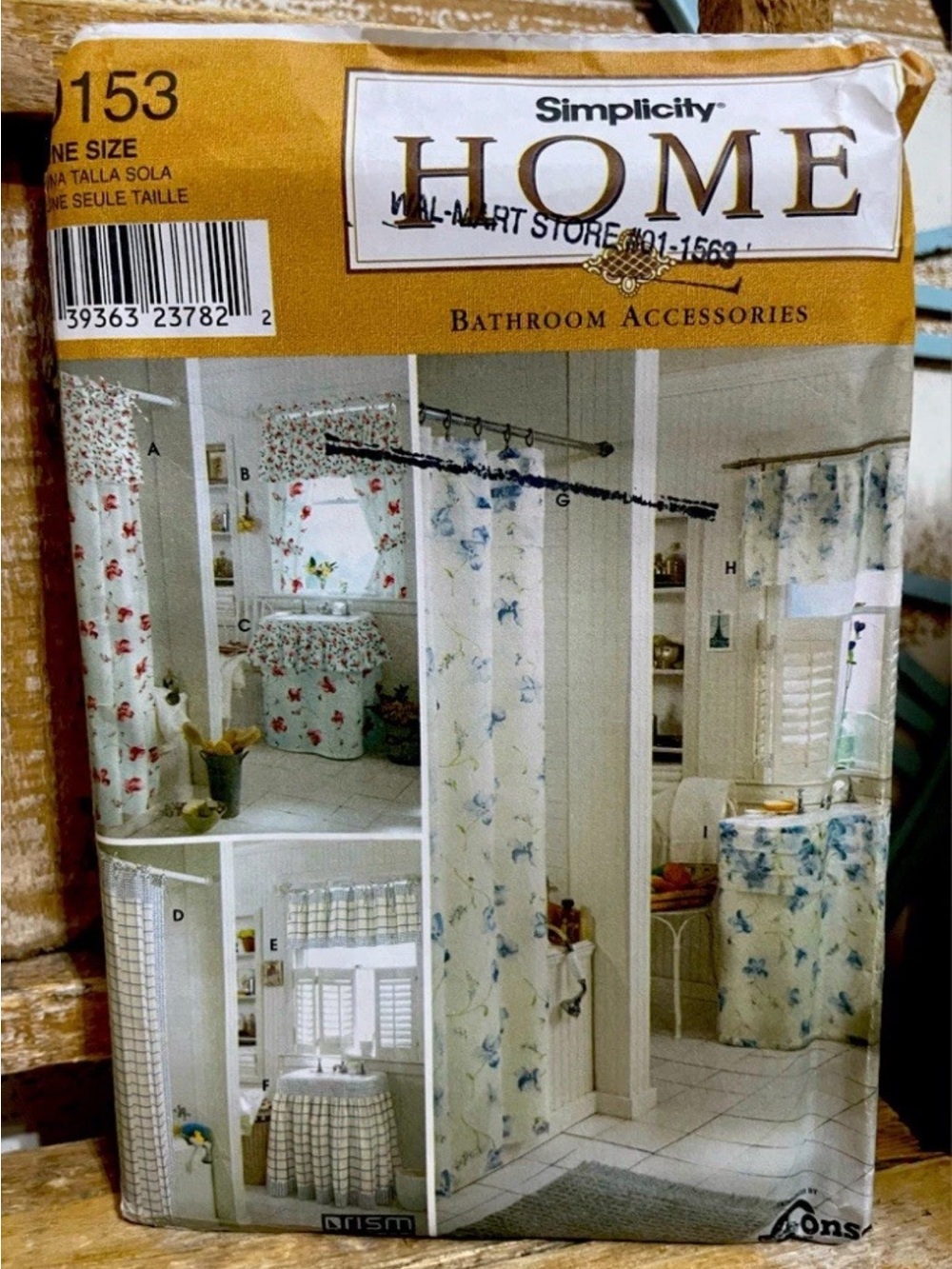 SIMPLICITY 9153 Home Bathroom Accessories One Size 22 Pieces Uncut
